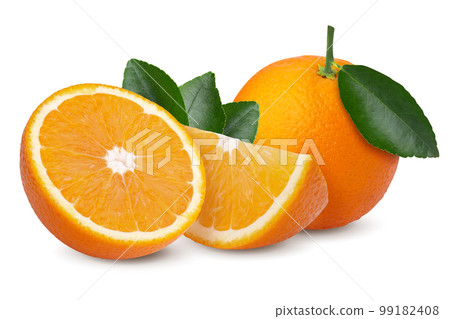 fresh orange fruit isolated on a white background fresh orange fruit isolated on a white background 99182408