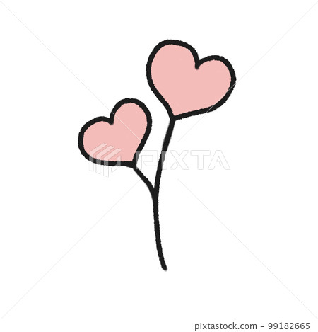 Heart Cute Doodle illustration 99182665