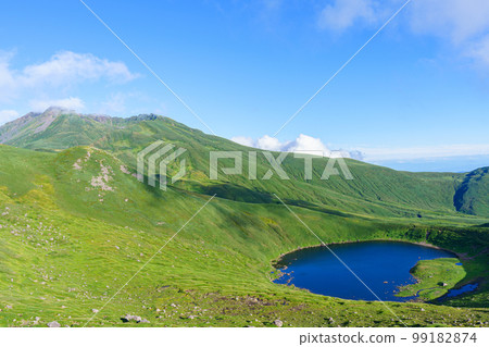 攀登鳥海山、美濱鳥海湖、七合目、秋田富士、拜山地 99182874