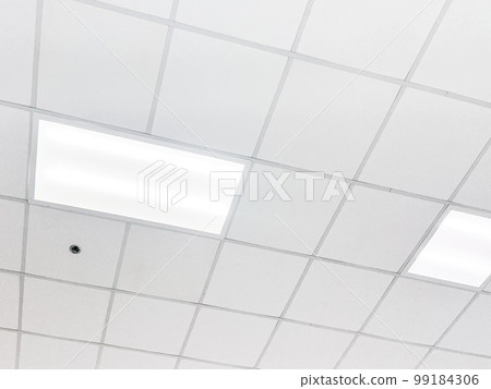 fluorescent lamp on the modern ceiling 99184306