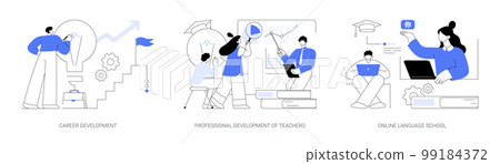 Successful career path abstract concept vector illustrations. Successful career path abstract concept vector illustrations. 99184372