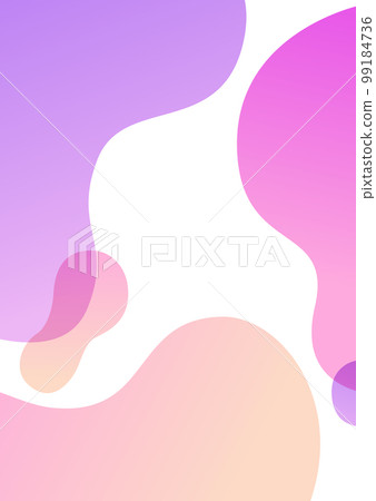 紫色和粉色波浪框背景材料 99184736
