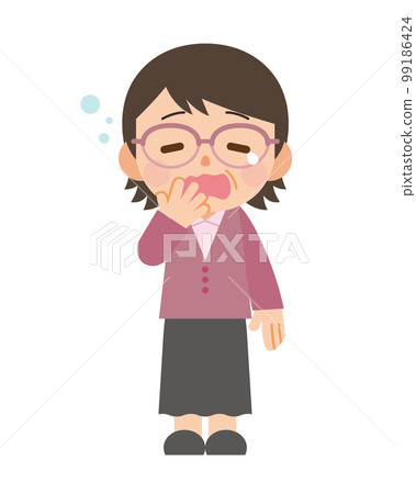 A yawn woman A yawn woman 99186424