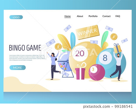 Game website landing page design template Vector Image