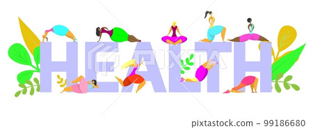 Healthy life vector poster banner design template Healthy life vector poster banner design template 99186680