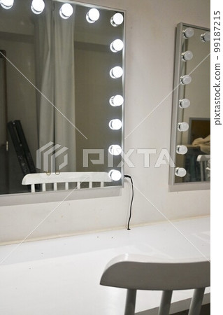 Mirror with LED light and makeup stand 99187215