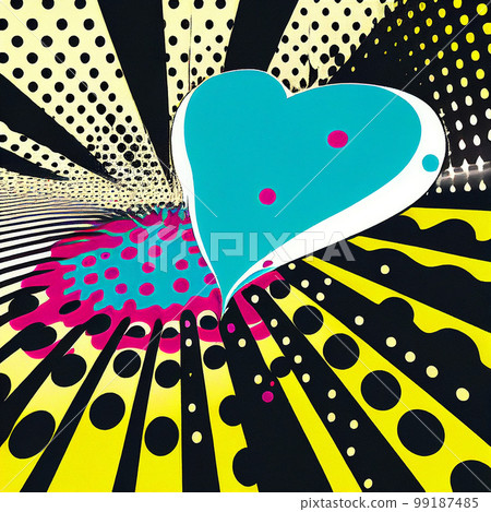 heart with polka dots of different sizes, AI generated heart with polka dots of different sizes, AI generated 99187485