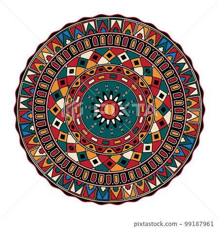 Round tribal design element 3 99187961