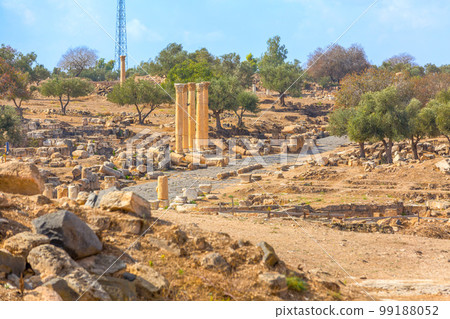 Roman road of Gadara Umm Qais, Jordan 99188052