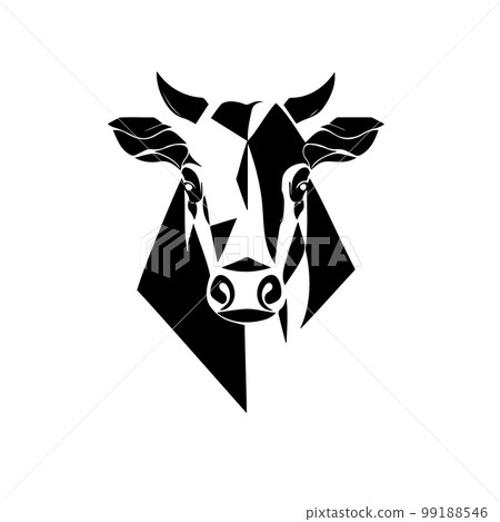 Black angus logo design template. cow, bull logo design.  99188546