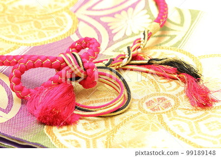 Kimono obi and obijime Kimono obi and obijime 99189148