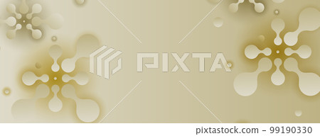 Vector molecules creative template. Connect design template. Shapes modern science element. Abstract technology banner Vector molecules creative template. Connect design template. Shapes modern science element. Abstract technology banner 99190330