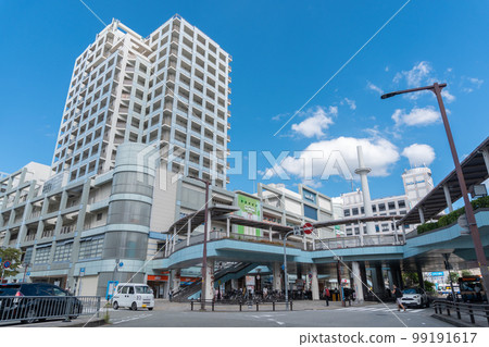 Scenery in front of the station Kawanishi-Noseguchi Station Scenery in front of the station Kawanishi-Noseguchi Station 99191617