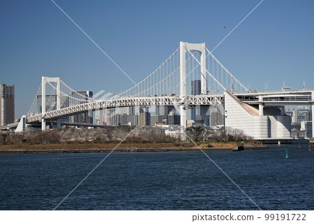 The view from Odaiba Kaihin Park. The view from Odaiba Kaihin Park. 99191722