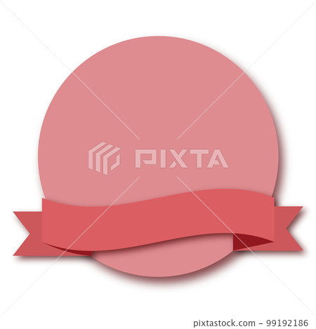 circular frame with ribbon 99192186