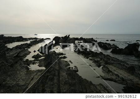 Yokosuka City, Arasaki Beach at dusk 99192612