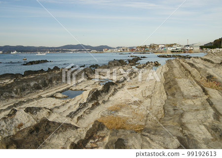 Yokosuka City Reef Road on Arasaki Coast 99192613