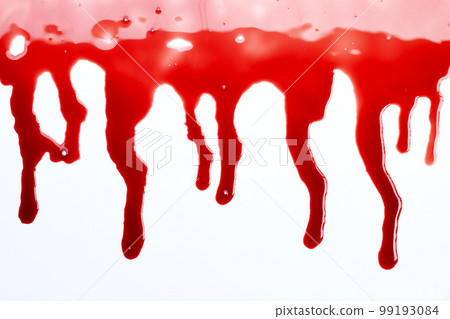 Drops of blood on white background. Drops of blood on white background. 99193084