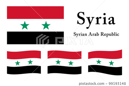 土耳其/敘利亞地震支持阿拉伯敘利亞共和國國旗設置 99193148