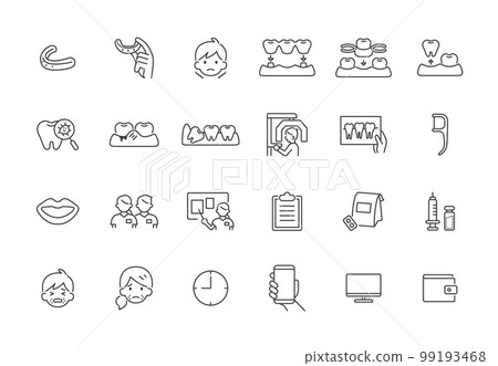 Medical treatment icon 2 that can be used in dental clinics Medical treatment icon 2 that can be used in dental clinics 99193468