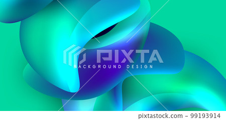 Fluid color liquid 3d elements abstract background Fluid color liquid 3d elements abstract background 99193914
