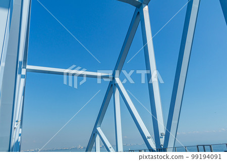 [Urban scenery of Tokyo] Scenery on the Tokyo Gate Bridge bridge 99194091