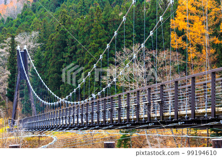 湯西川水之鄉大吊橋風景 湯西川水之鄉大吊橋風景 99194610
