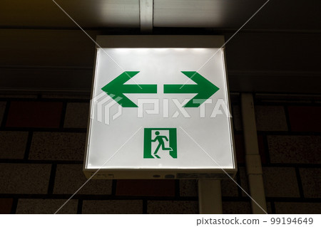 emergency exit information sign 99194649