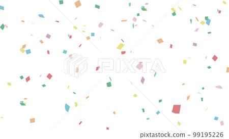 Vector illustration with pastel colored confetti 99195226