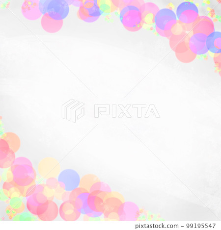 Square Dot frame background like colorful soap bubbles Calm dull color 99195547