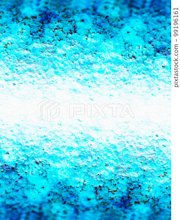A symmetrical background illustration that imitates a rugged rocky surface in vivid blue glacier colors. 99196161