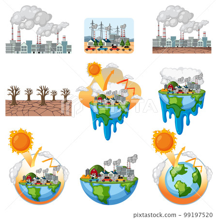 Save the earth logo and banner set Save the earth logo and banner set 99197520