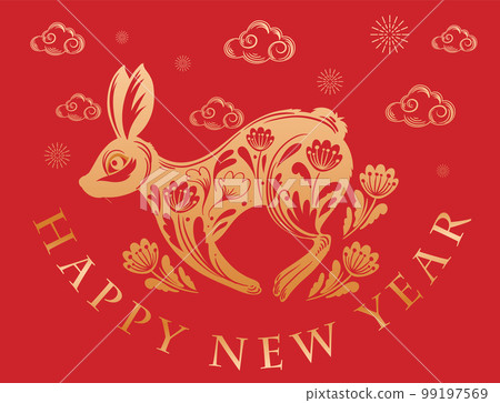 Happy Chinese New Year 2023 Background Design Happy Chinese New Year 2023 Background Design 99197569