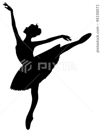 採取古典芭蕾舞姿勢的女人抬起一條腿 採取古典芭蕾舞姿勢的女人抬起一條腿 99198071