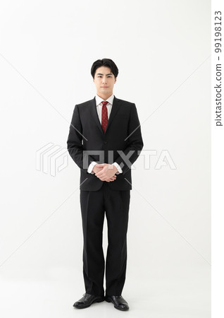 Businessman portrait greeting 99198123