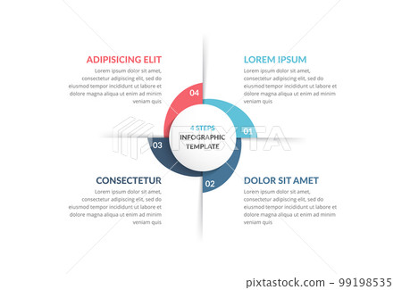 Circle Infographics - Four Elements 99198535