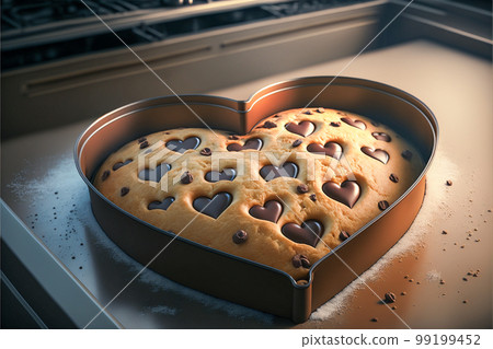 Heart shaped outlet cookie pan