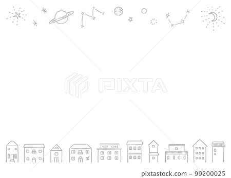 frame of houses and stars 99200025