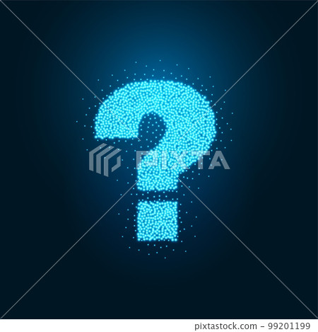 particle style question mark background design for query 99201199