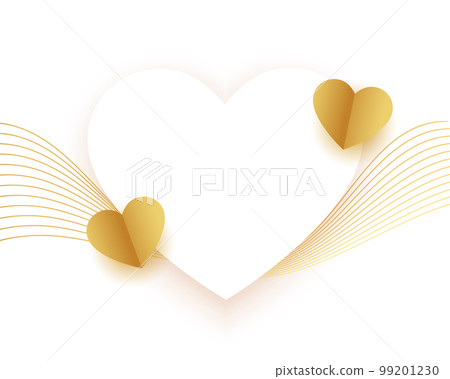 valentines day white background with paper hearts and frame 99201230