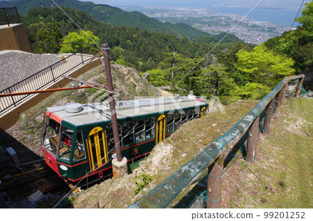 Hieizan Sakamoto Cable Cable car departing from Enryakuji Station Hieizan Sakamoto Cable Cable car departing from Enryakuji Station 99201252