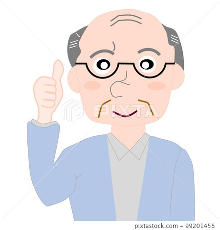 Person material-an older man with likes Person material-an older man with likes 99201458