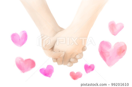 手牽手的插畫 手牽手的插畫 99201610
