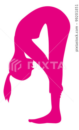 A lady who bends forward 99201851