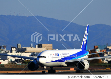 大阪國際機場 ANA Airplane Takeoff Ready Sky Park 大阪國際機場 ANA Airplane Takeoff Ready Sky Park 99202305