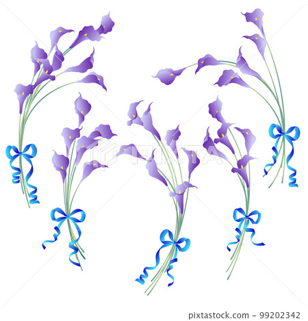 Beautiful and elegant color flower vector material collection, Beautiful and elegant color flower vector material collection, 99202342