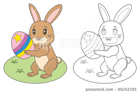 easter bunny coloring book 99202585