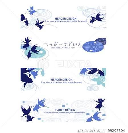 使用金魚的主頁標題材料, 使用金魚的主頁標題材料, 99202804