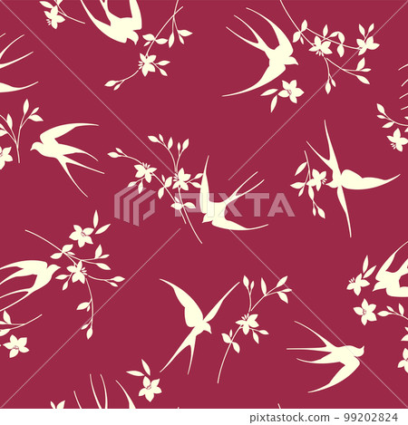 Simple Japanese swallow pattern half step, Simple Japanese swallow pattern half step, 99202824