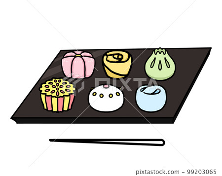 illustration of nerikiri 99203065